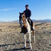 Runzhe Li on a horse