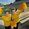 Twins Peggy Coppom, left, and Betty Hoover. (Photo by Glenn Asakawa/University of Colorado)