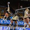 CU volleyball team on the court