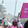 A sign saying don't take away my birth control