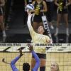 CU volleyball in action against Illinois. (Photo: Tim Benko/Benko Photographics)