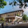 Artist rendering of new on-campus conference center hotel