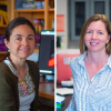 Ana Maria Rey in her office next to Gia Voeltz in her lab