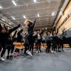 The Buffs celebrate being selected for the NCAA Tournament