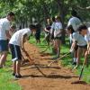 Students volunteering