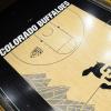 An overhead shot of the CU Events Center floor in basketball configuration