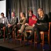 The WGEL: Our communities and climate change panel in the Byron White Club Level as part of the Right Here, Right Now Global Climate Summit at the University of Colorado Boulder. (Photo by Casey A. Cass/University of Colorado)