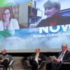 Panelists Robert C. Robbins, Joan T.A. Gabel, Kristina M. Johnson, and Philip P. DiStefano discuss the research, innovation, education and public engagement efforts needed to accelerate climate solutions that respond to the needs of individuals and communities, and show respect for human rights.