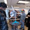 CU Wind Team testing their wind turbine