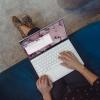 person working on laptop