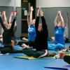 Yoga class at the Rec