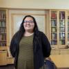 Zuri Juarez-Delgado poses in a classroom on the CU Boulder campus