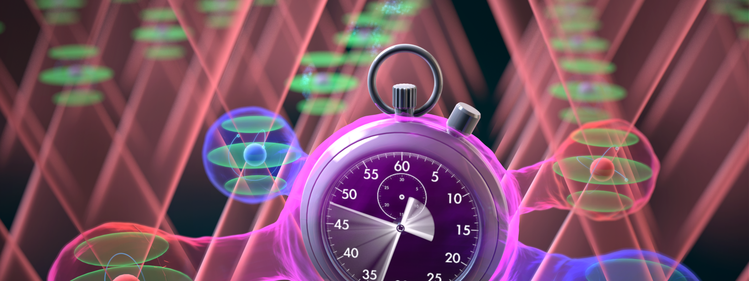 Graphic of an atomic clock
