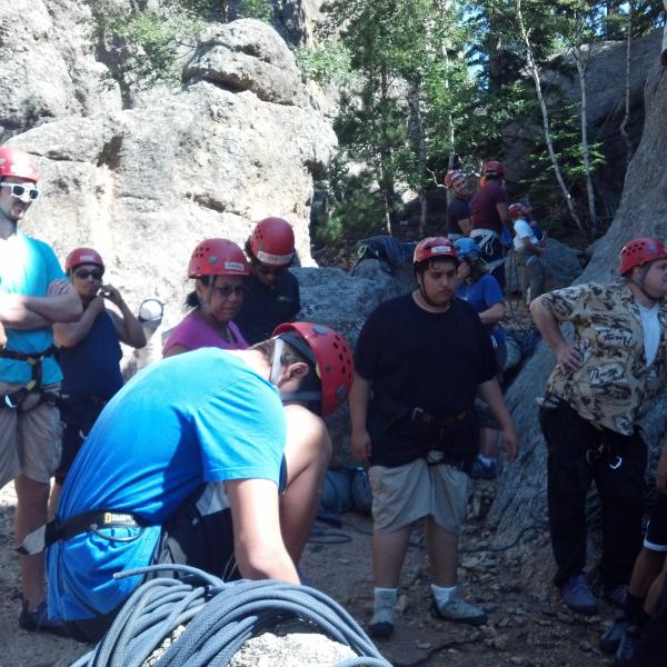 rock climbing