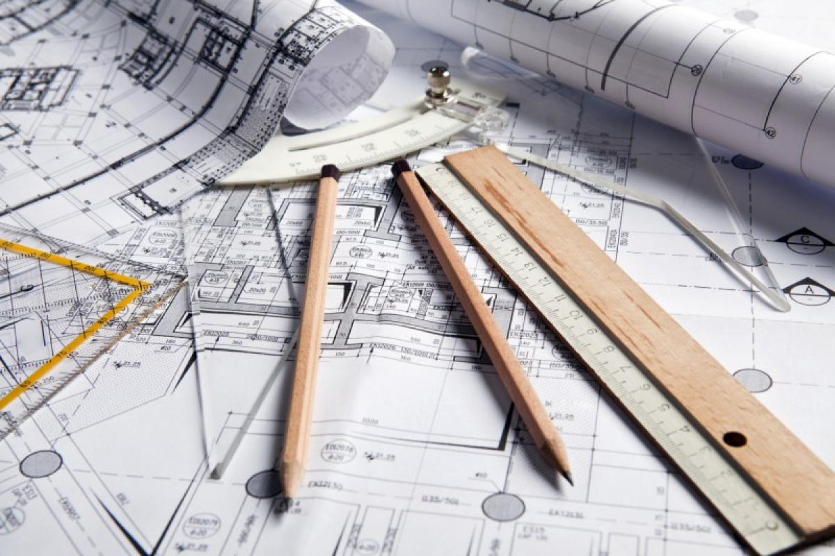 Background blueprint stock photo