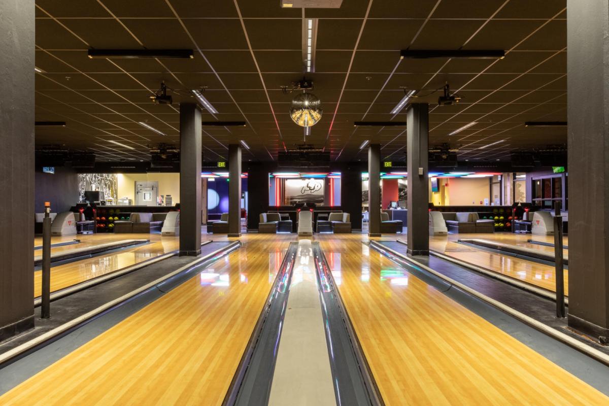 bowling lanes at The Connection