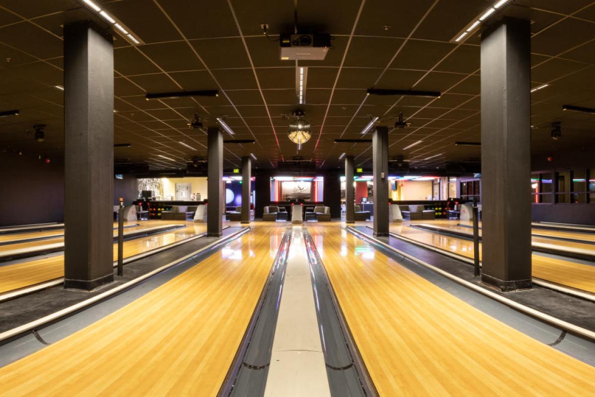 bowling lanes at The Connection