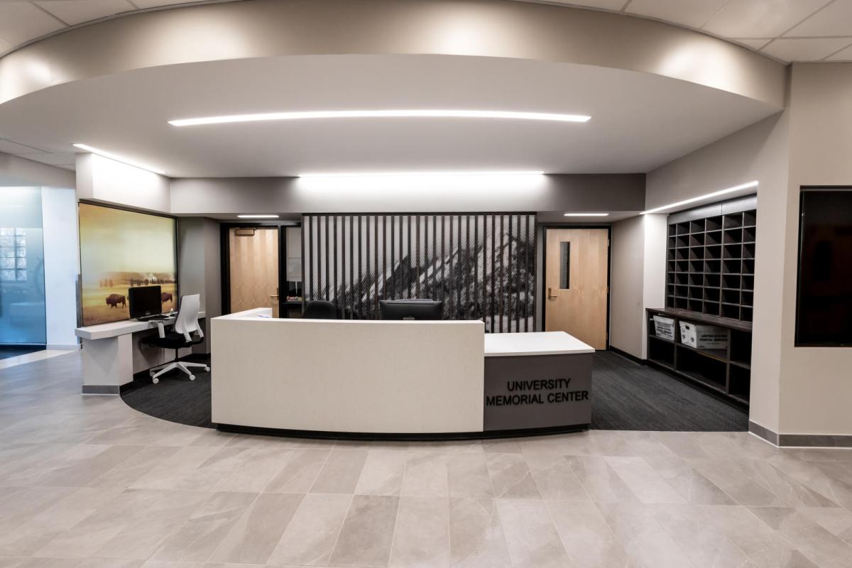 a photo of the UMC Reception Desk