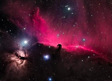 "Horsehead Nebula / Flame Nebula" by Zach Evans