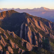 Decorative image of flatiron mountains