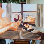 Kiehfuss painting in progress