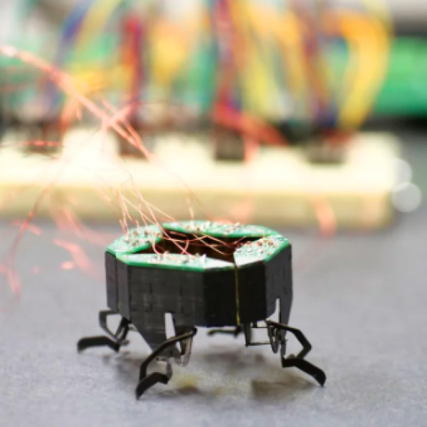 A small robot that looks something like a spider