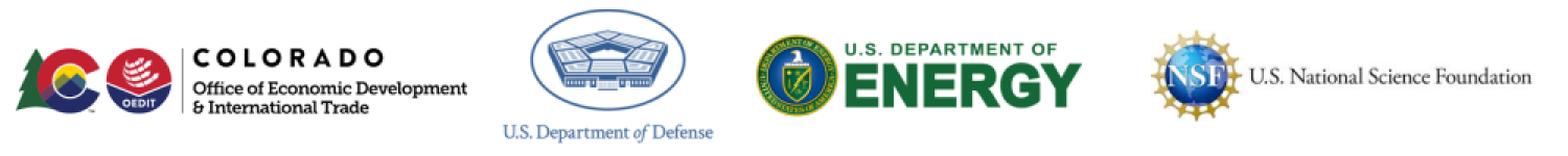 Colorado Office of Economic Development & International Trade (OEDIT), U.S. Department of Defense (DOD), U.S. Department of Energy (DOE), U.S. National Science Foundation (NSF)
