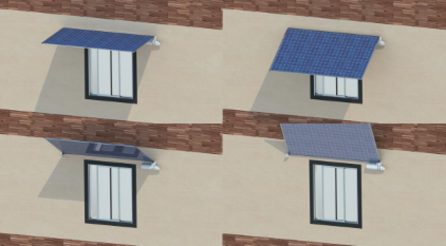 Dynamic Photovoltaic (PV)-integrated overhangs