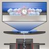 A schematic of the deposition process, as thorium ions get vaporized then deposited in a thin film on the substrate's surface