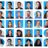 A collage of headshotes of a diverse group of people