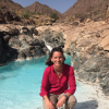 Alexis Templeton visits a "hyper-alkaline" spring in Oman where hydrogen gas bubbles up to the surface