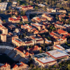 Aerial photo of Boulder Flatirons