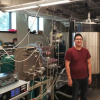 Doctoral student Justin Tran, Professor Al Weimer and Research Associate Kent Warren