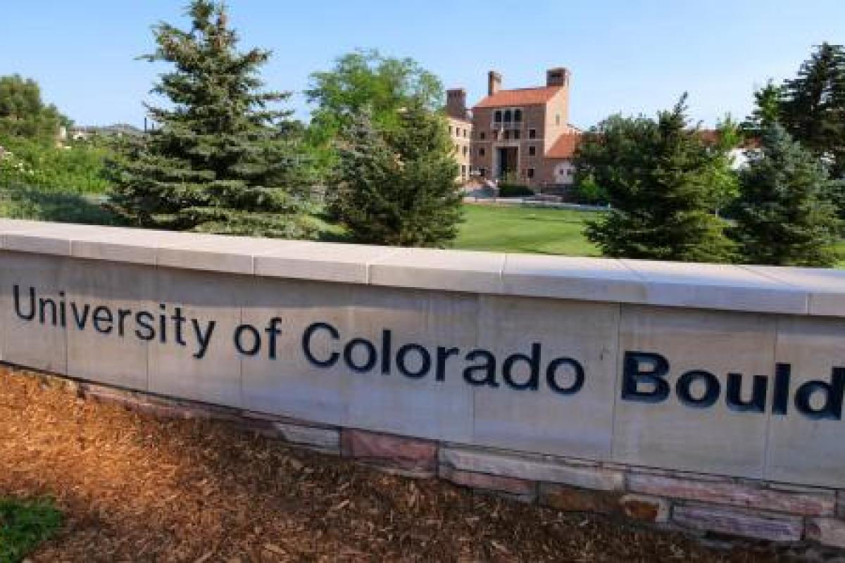 university of colorado boulder on sign