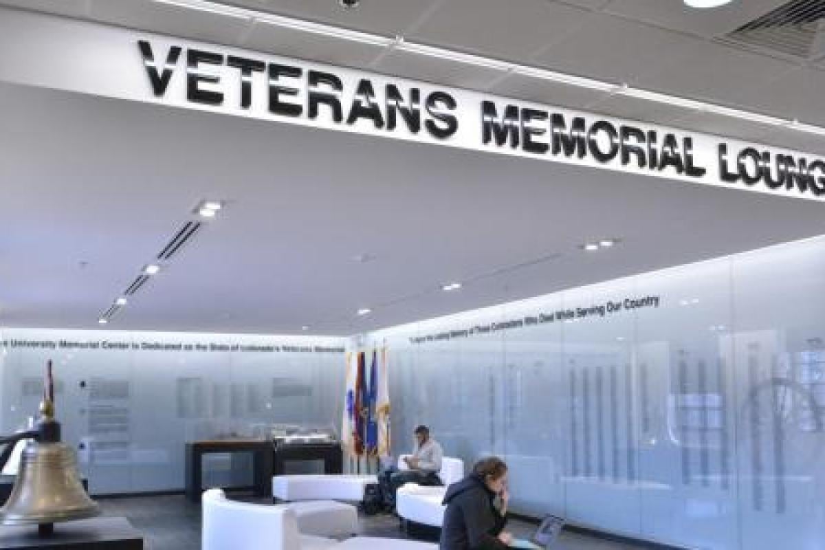 veterans memorial lounge at the umc