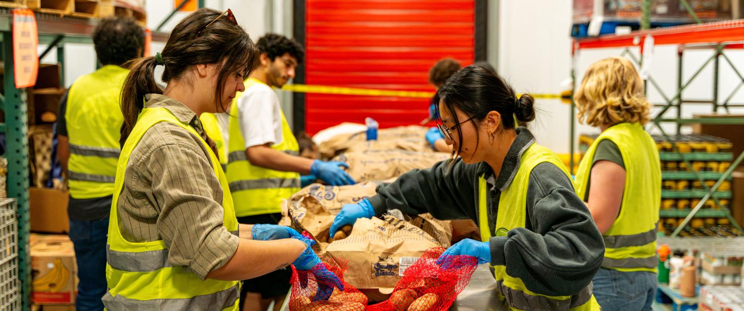 students helping at National Volunteer Week