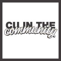stylized text: CU in the Community