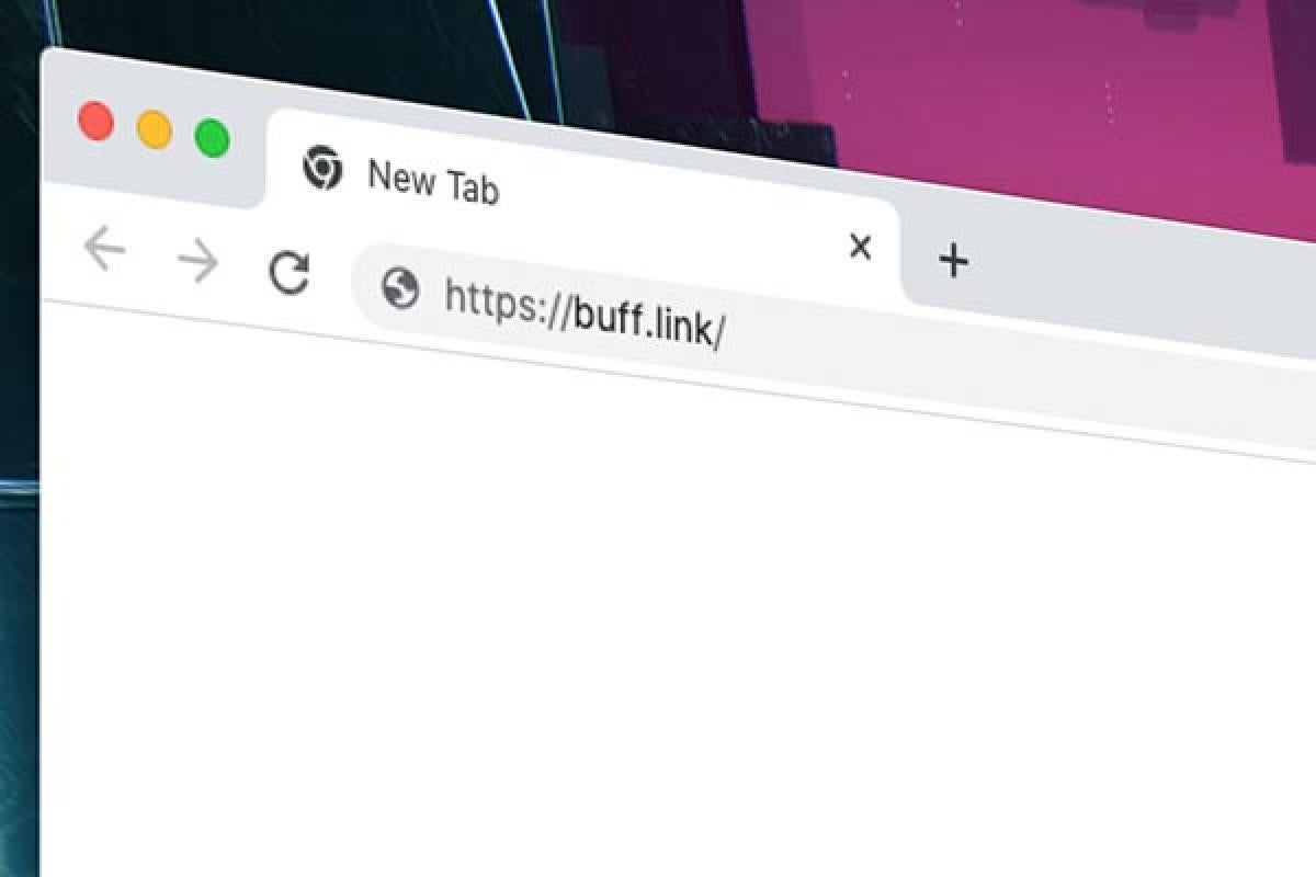 A web browser showing the buff.link url.