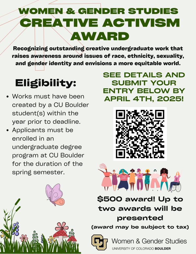 Creative Activism Award Flyer