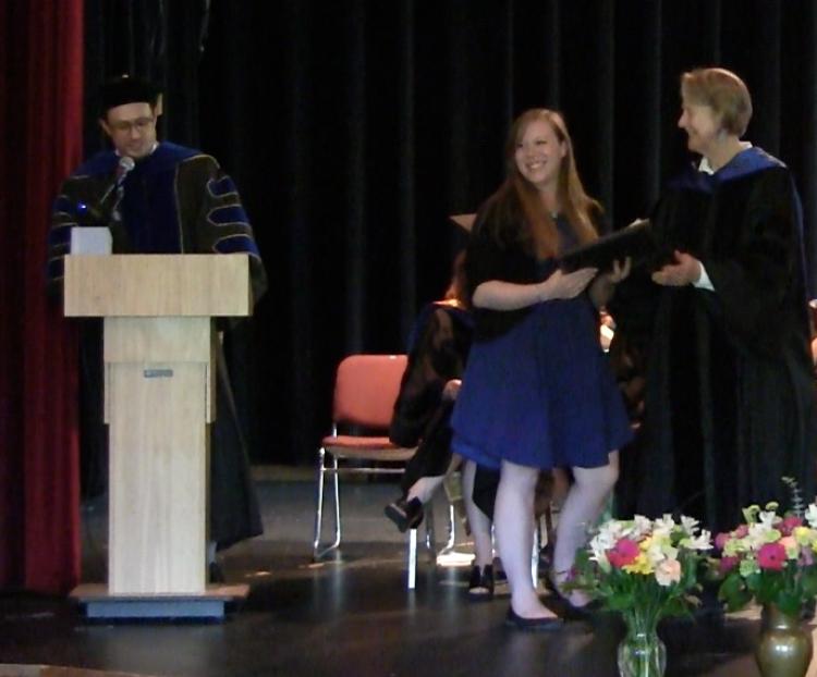 Katie Wallace is the first recipient of the Andermarch Cicogna Scholarship
