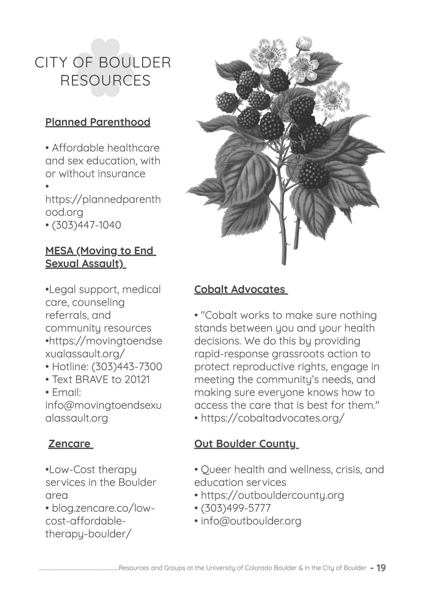 CU Boulder Resources